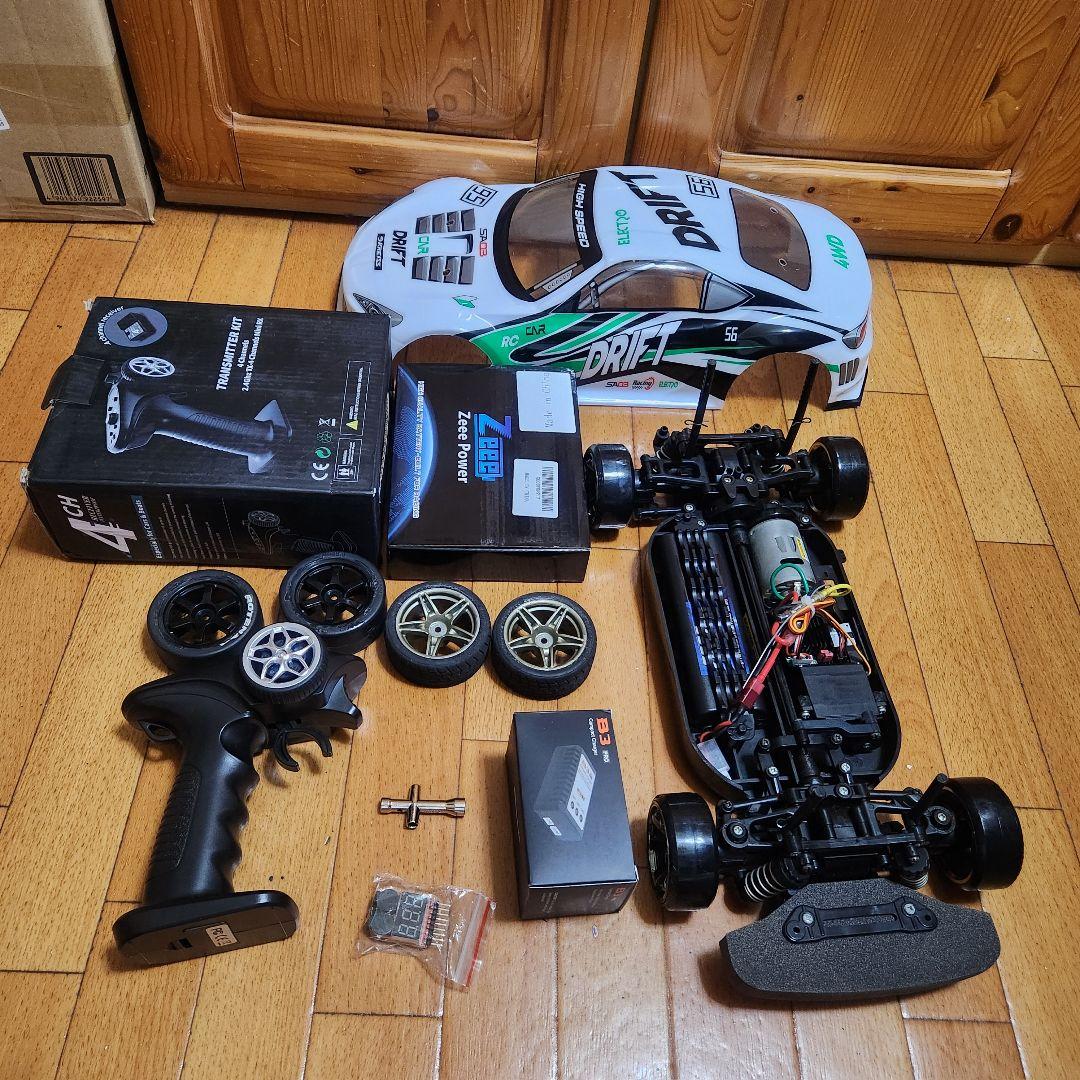 ■専用■　　　タミヤ ドリフト ラジコン フルセット　TT01　白　86