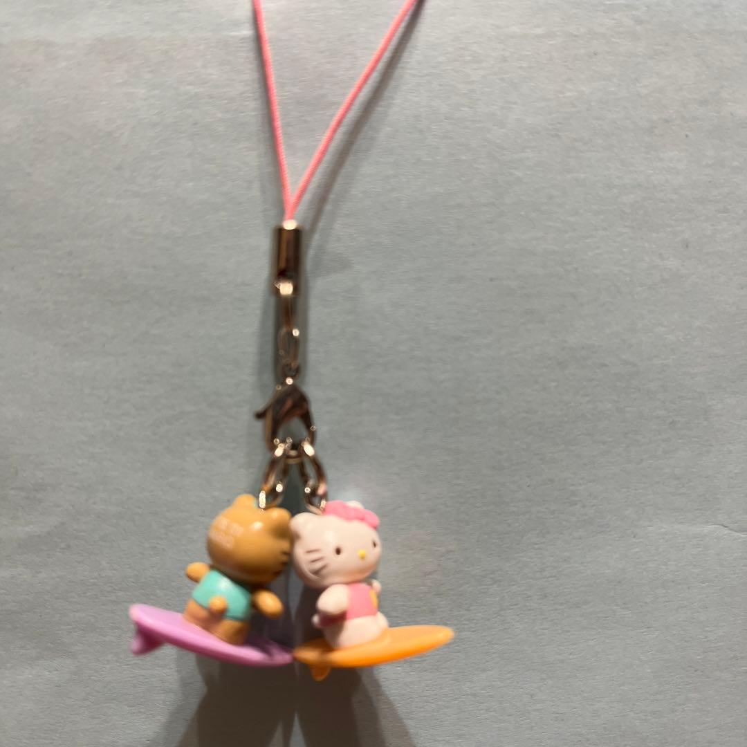 ハッピー激レア❤️2000年-2001年❤️キティのペア根付❤️