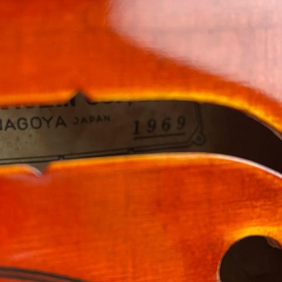 極美品●鈴木バイオリン● 特No.1 4/4 1969年製 良虎杢・良音