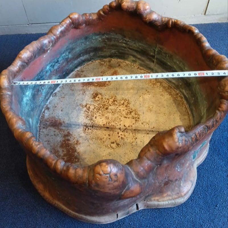 火鉢 天然木 彫刻 レトロ ヴィンテージ 切株 工芸 古民家 骨董