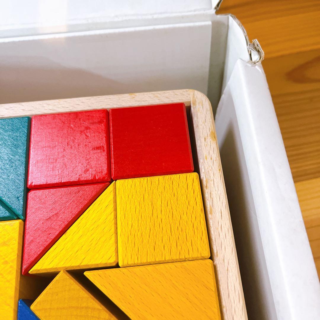 ち*ゃ様 伸芽会　教材つみき 積み木 知育 おもちゃ 中古品