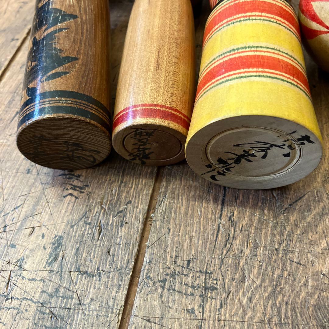 昭和レトロ オンライン 木製 こけし 小芥子 16体セット まとめ売り