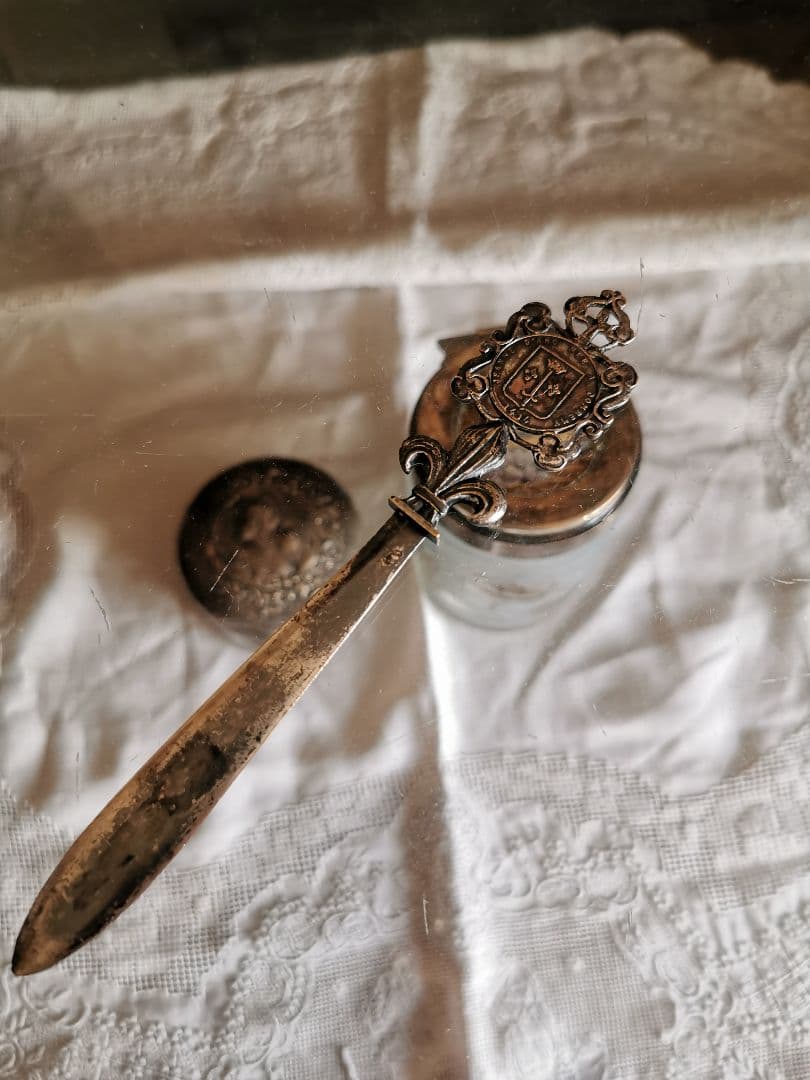 アンティーク フランス ジャンヌダルク ペーパーナイフ 騎士の百合紋