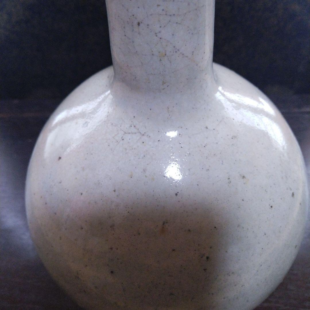 NO293 相馬焼or上野目焼 徳利 糠白釉 美術品・アンティーク・コレクション