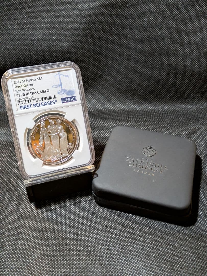 最高鑑定の最高傑作】2021年英国王立造幣局伝説のスリーグレイセス銀貨