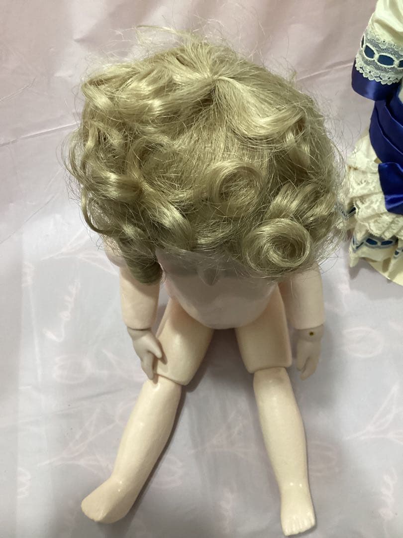 ビスクドール スタイナー アンティークドール ヴァイオレットアイ 青白