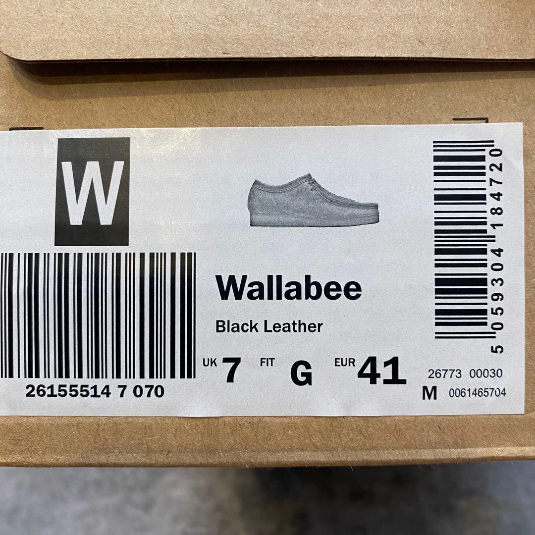 ✨極美品✨クラークス Clarks ワラビー オールレザー【25.5】ブラック