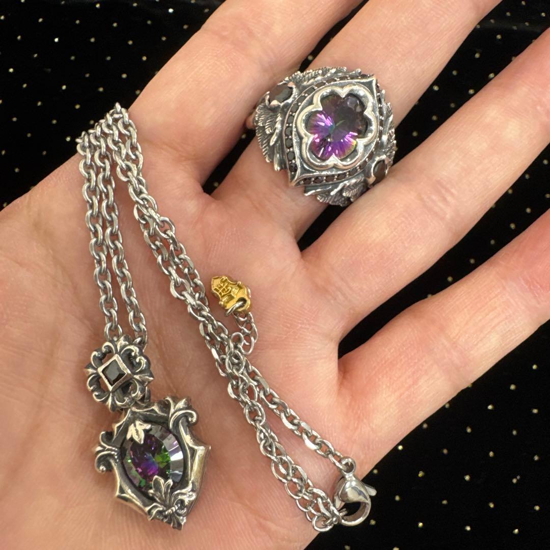 driveシルバー 925ハード系✨ネックレスとリング セット