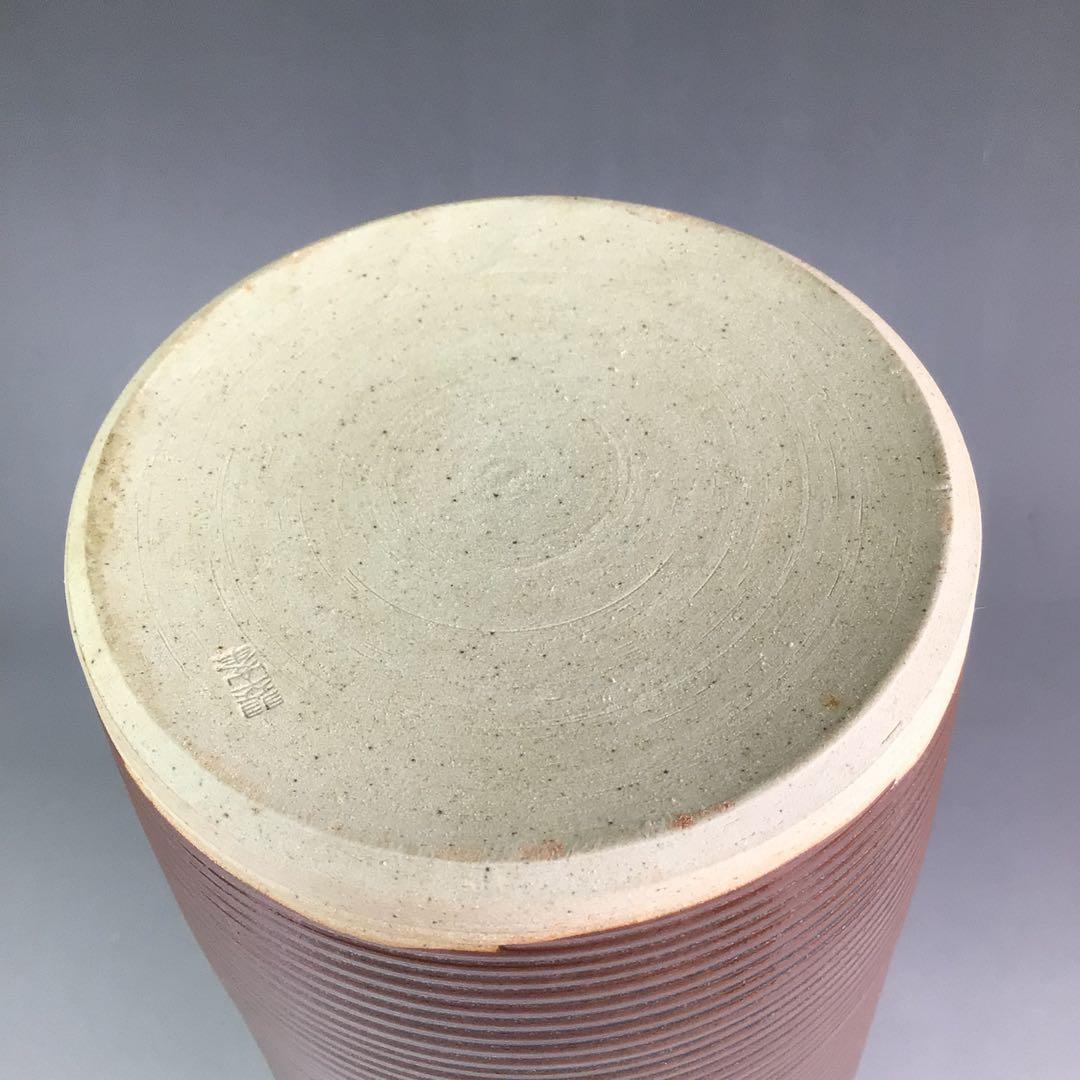 R204 水指 『高取焼』『青柳翠峰造』『細水指』 共箱 茶道具