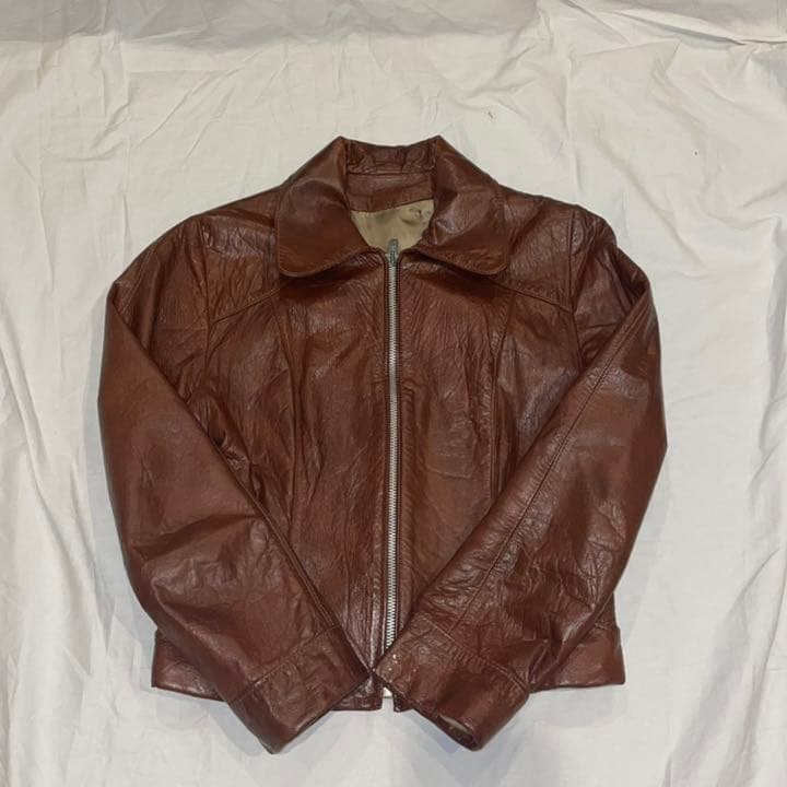 50s 60s 70s レザージャケット 棒TALON ヴィンテージ - メルカリ