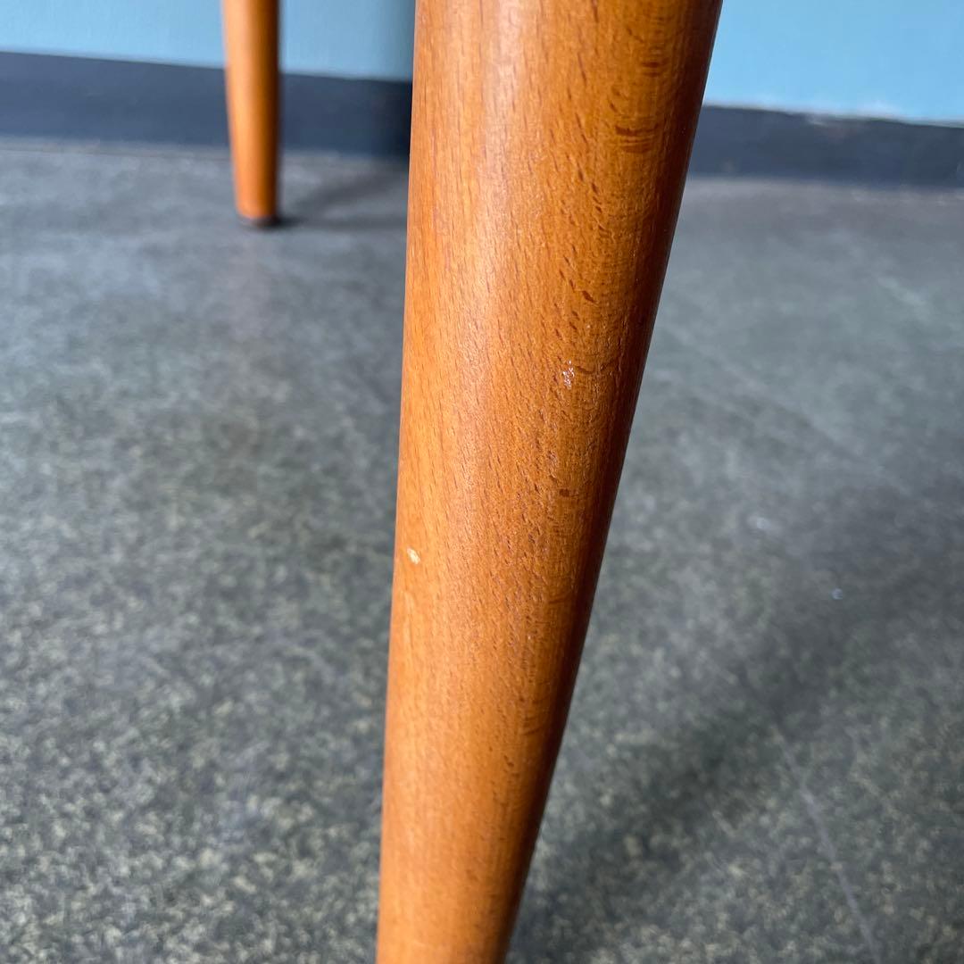 昭和レトロ　ミッドセンチュリー　北欧ヴィンテージ風　ダイニングテーブル　大理石風