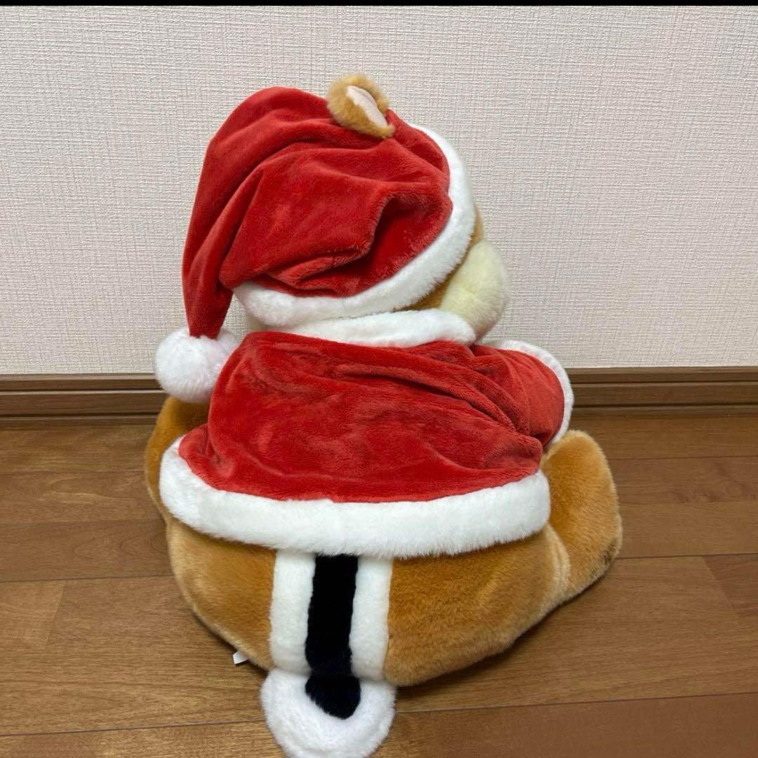 【希少新品タグ付き】ディズニー　チップとデール　ビッグぬいぐるみ　クリスマス