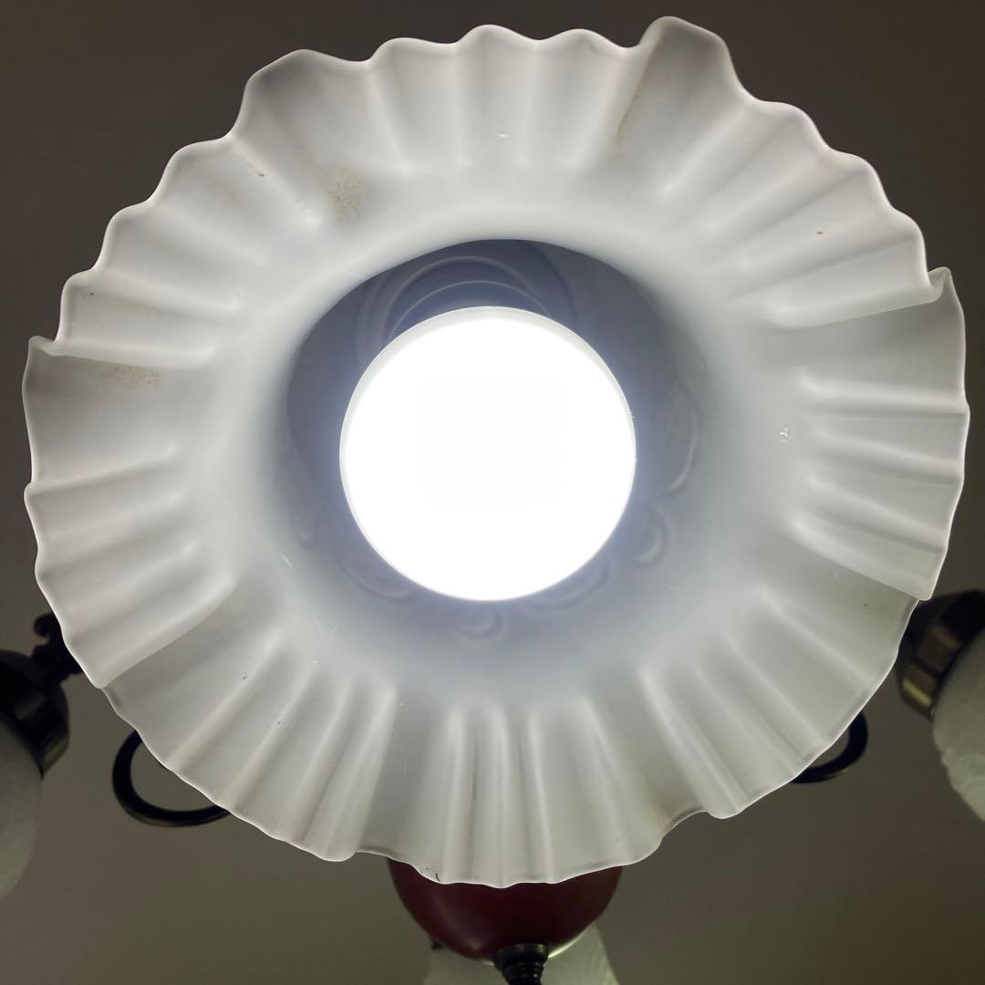 KISHIMA フリルランプ 4灯 シャンデリアGEM-859C キシマ