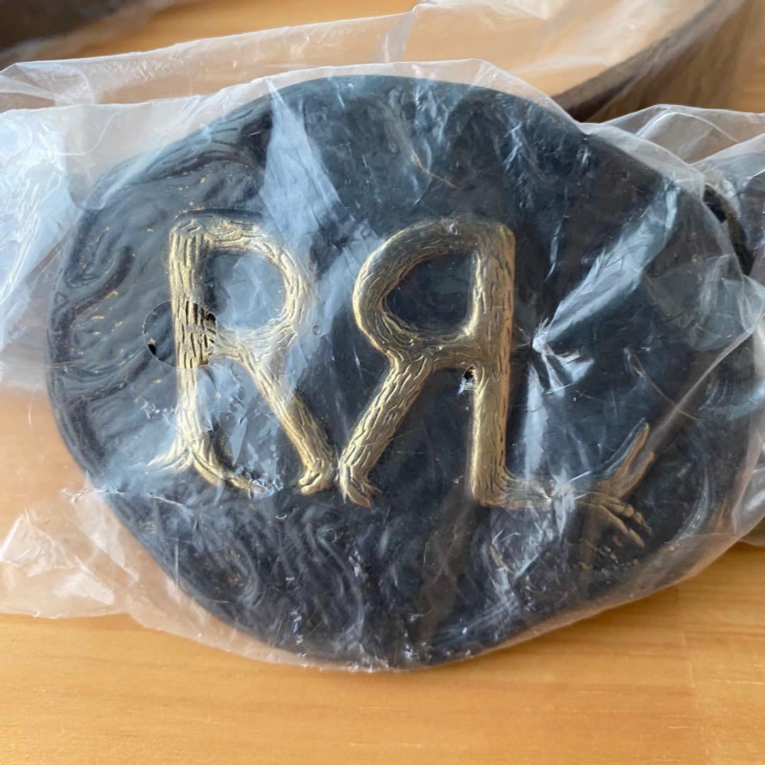 【新品】RRL ダブルアールエル　スタッズベルト　イタリア製　本革　キムタク
