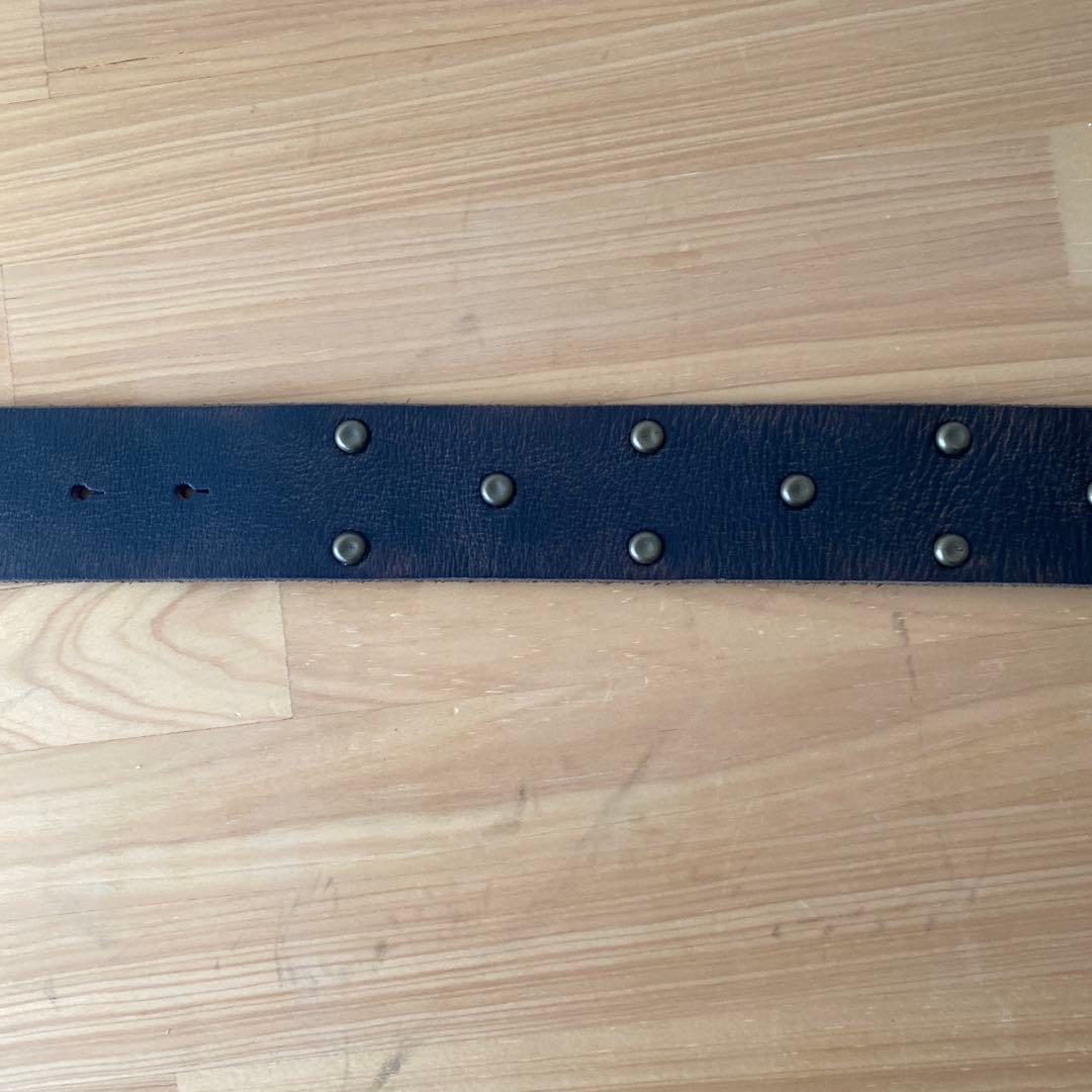 【新品】RRL ダブルアールエル　スタッズベルト　イタリア製　本革　キムタク