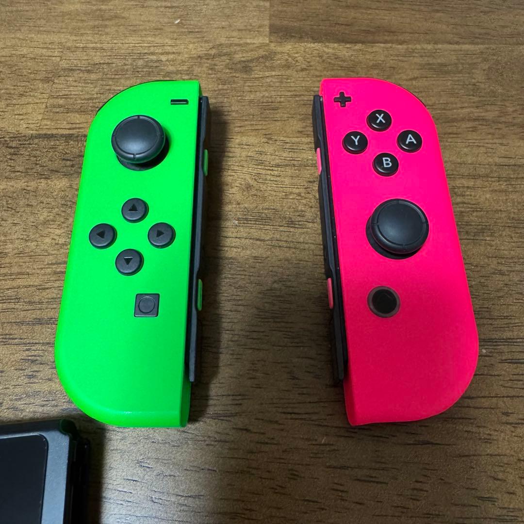 Nintendo Switch本体 +ジョイコン グリーン/ピンク SDカード付
