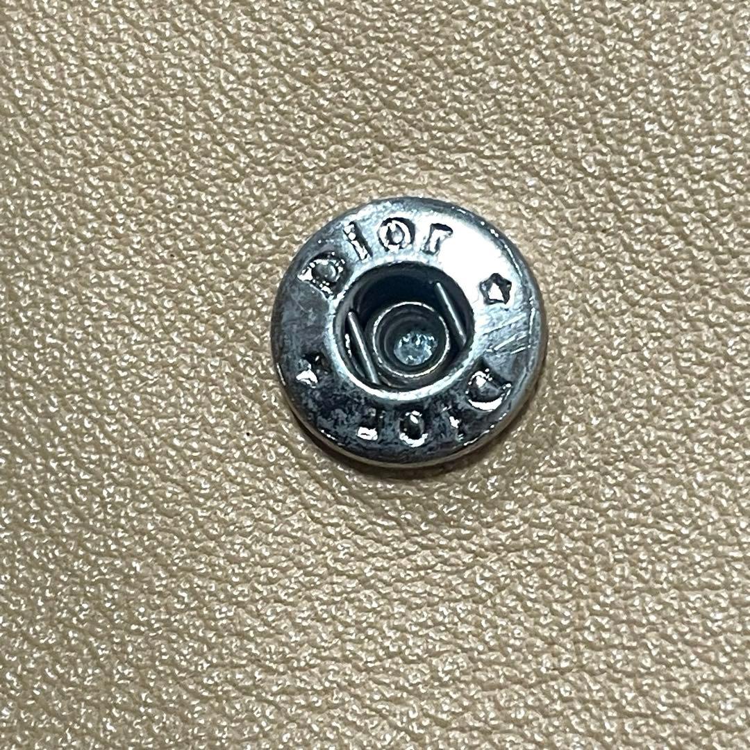 超美品】Dior ディオール 二つ折り財布 トロッター柄 ブラウン 袋付き