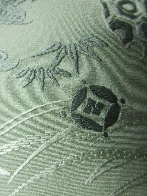 未着用に近い！さが美製＊薄萌葱色＊豪華刺繡尽し＊特選＊訪問着＊１６１ｃｍ＊裄６７