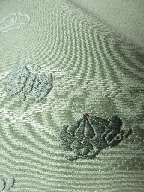 未着用に近い！さが美製＊薄萌葱色＊豪華刺繡尽し＊特選＊訪問着＊１６１ｃｍ＊裄６７