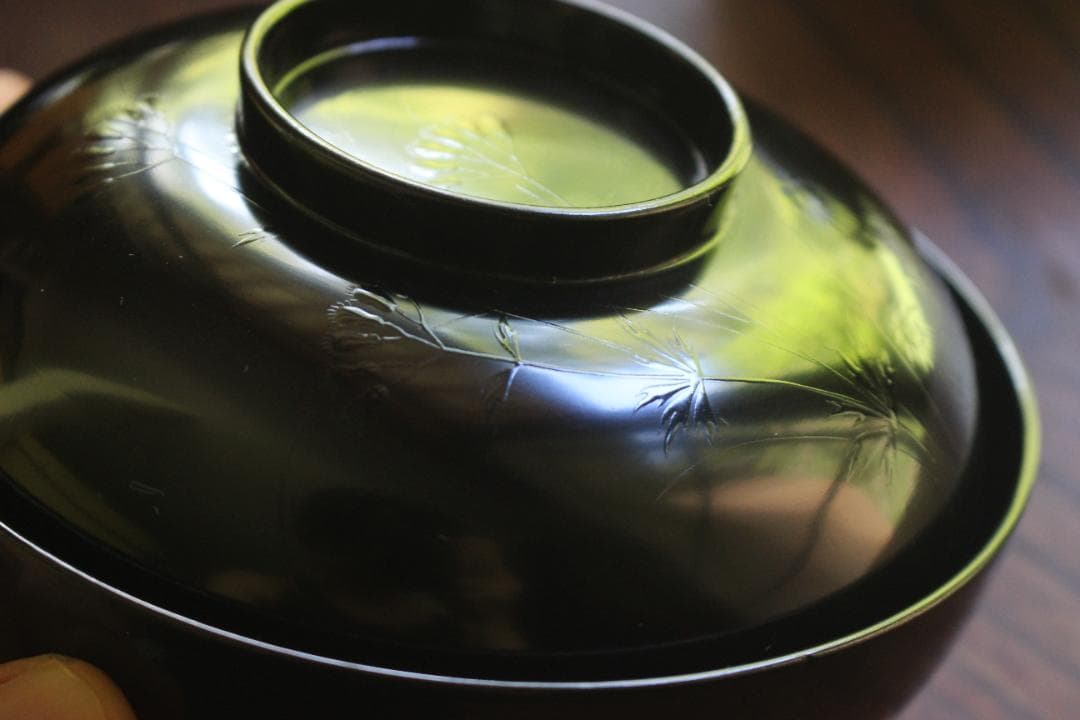 絵柄選択可！風情ある秋草闇蒔絵に見返虫蒔絵のお椀5点（検輪島塗蒔絵椀雑煮椀