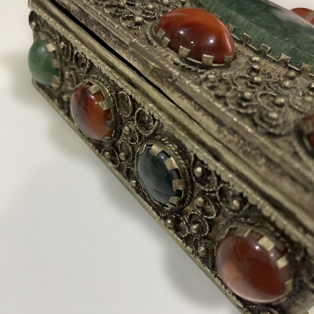 インド製 アンティーク 小物入れ 宝石箱