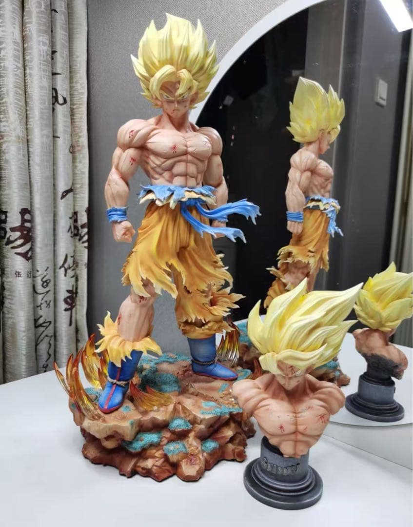 ドラゴンボール 孫悟空 ガレキ ガレージキット スタチューX②⑤④