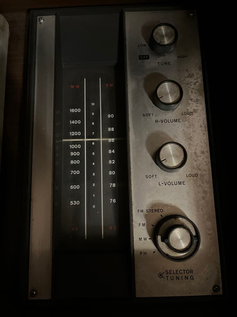 アンティークステレオナショナル 昭和レトロ 可動テスト済み