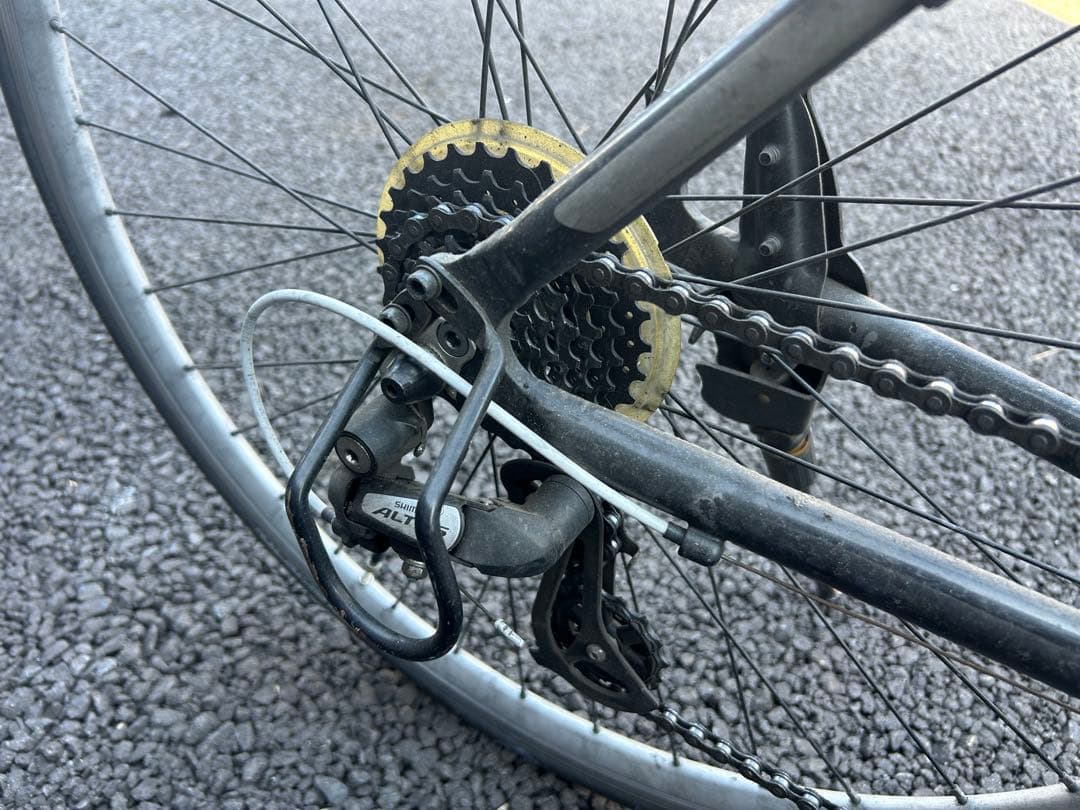 手渡し限定】Precision クロスバイク Sports ブラック ポンプ付