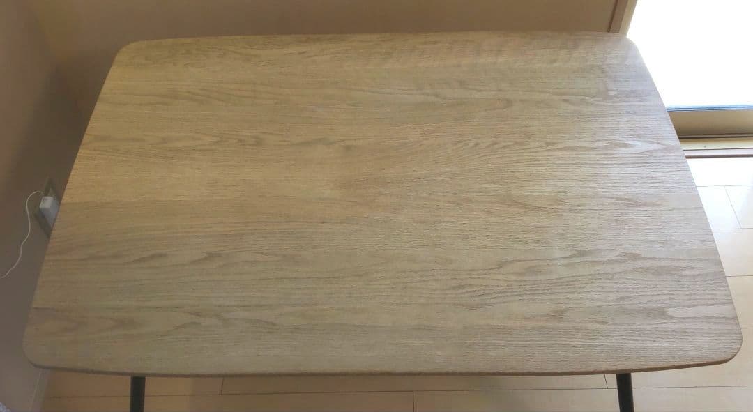 モモナチュラル momonatural ダイニングテーブル 棚あり アイアン脚