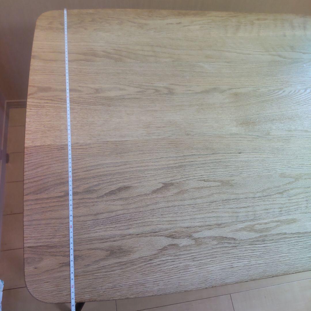 モモナチュラル momonatural ダイニングテーブル 棚あり アイアン脚