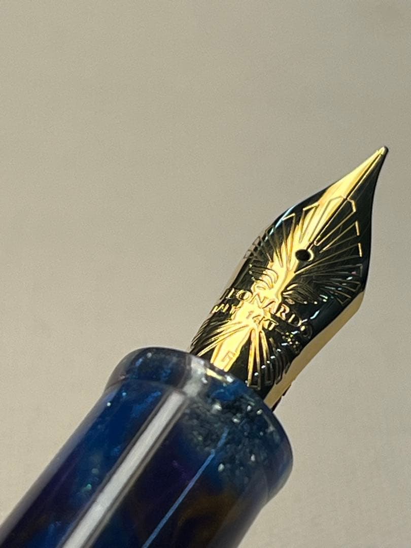 試筆のみ レオナルド万年筆 モーメント ゼロ グランデ 14金ニブ - メルカリ