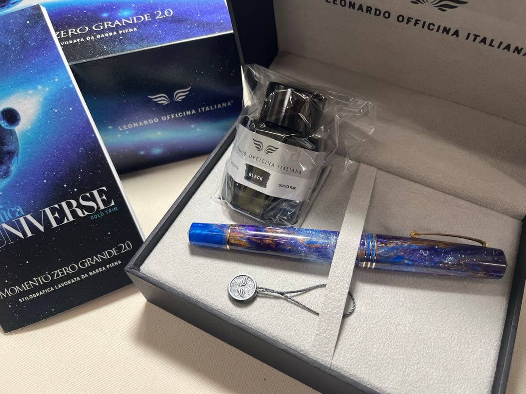 試筆のみ レオナルド万年筆 モーメント ゼロ グランデ 14金ニブ - メルカリ