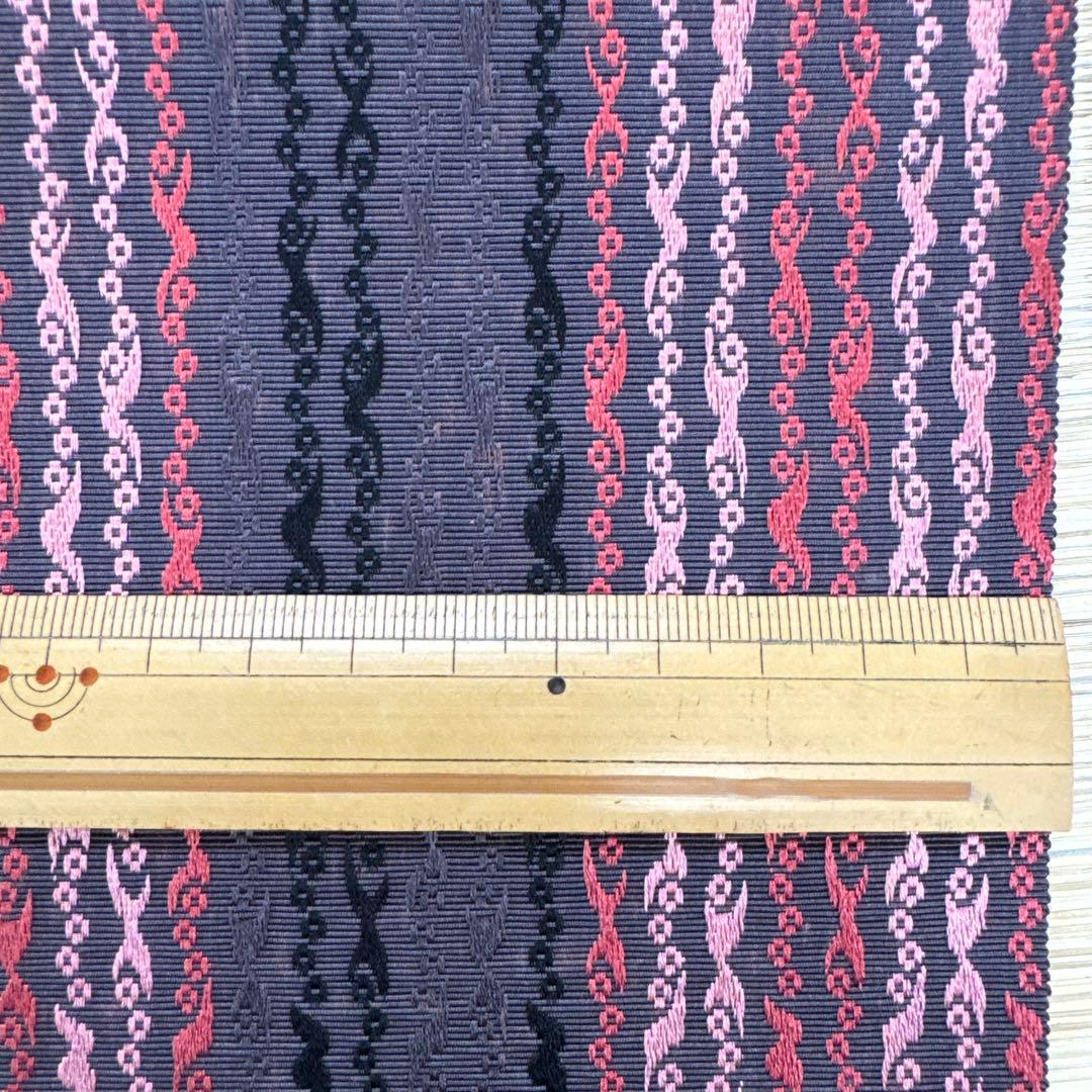 博多織名古屋帯 反物 松居特撰手織り 繻子織