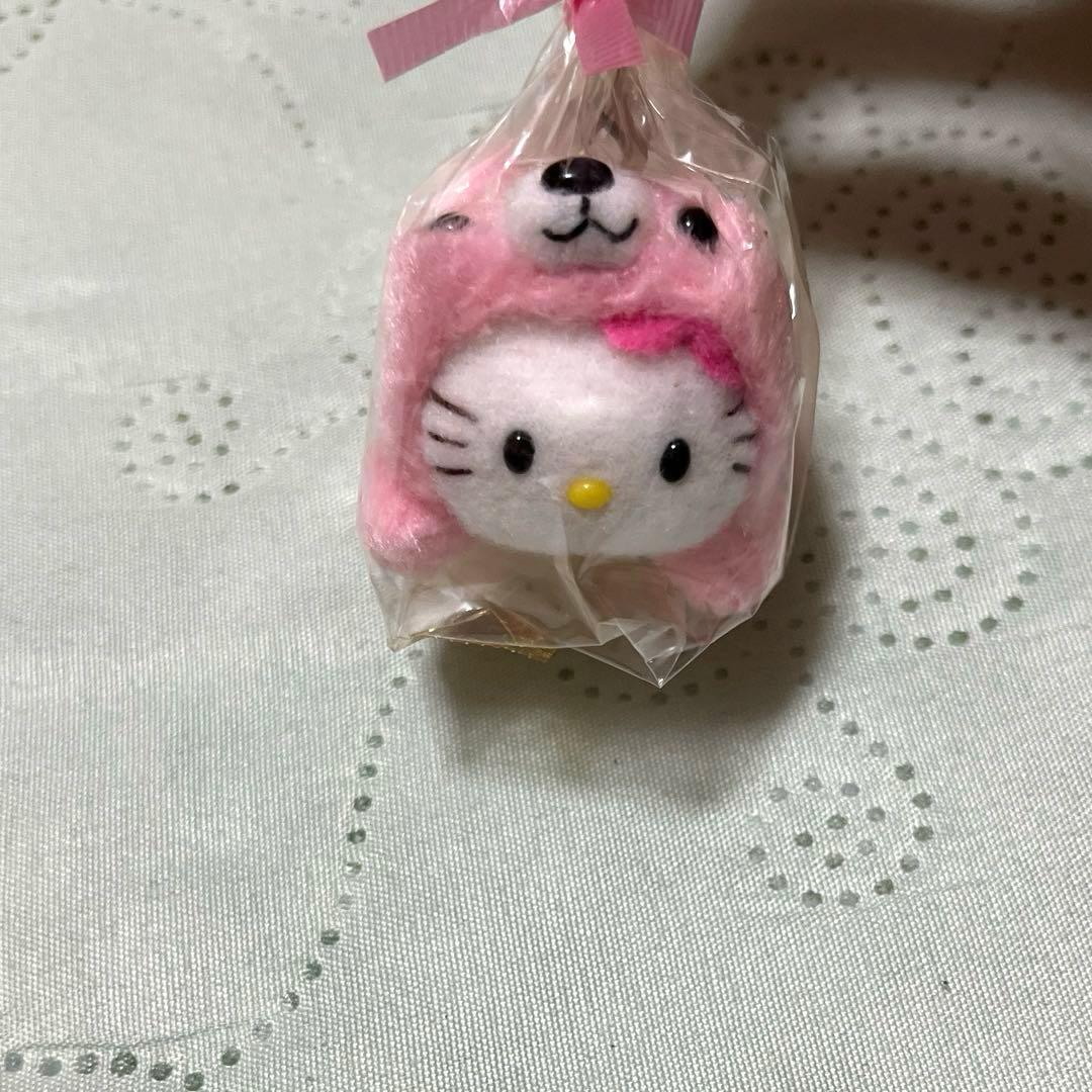 Hello kitty ストラップ(被り物キティ クリーナーストラップ)3個