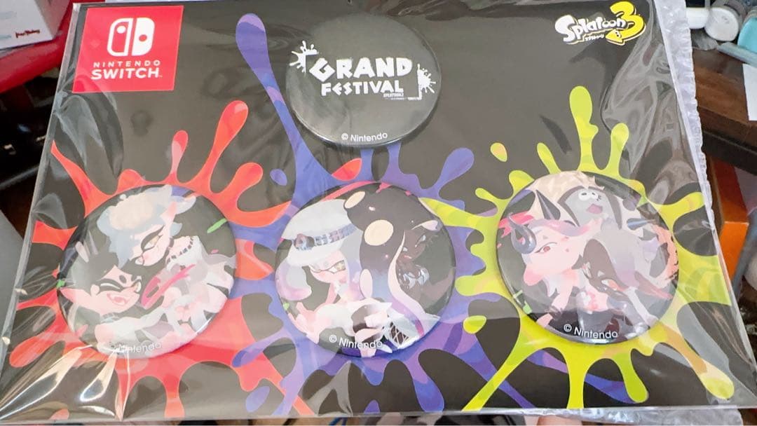 Nintendo スプラトゥーン3 グランドフェスティバル バッジ 3個セット