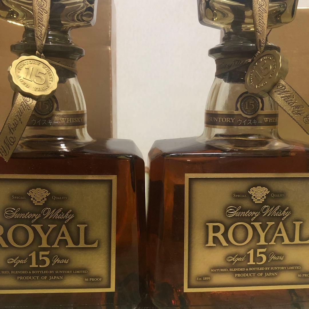 サントリー ロイヤル 15年 750ml ゴールドラベル2本セット