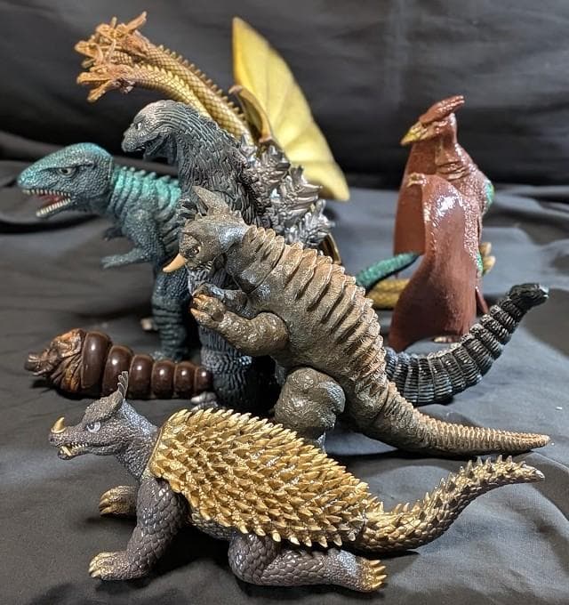 昭和ゴジラ・キングギドラ・モスラ・ラドン・バラゴン他（バンダイ）ソフビ６体セット