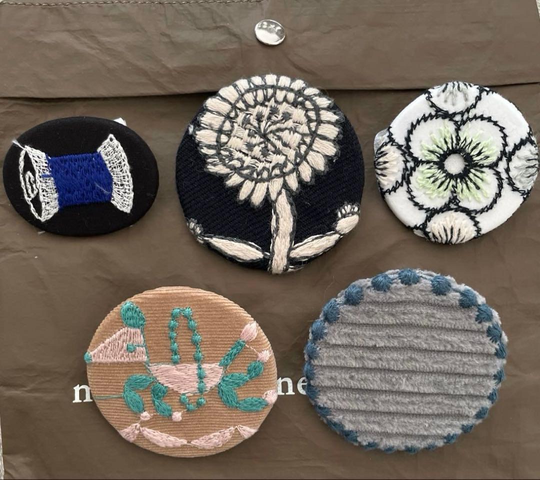 ミナペルホネン サンキューベリーバッジ 5個セット ミナペルホネン