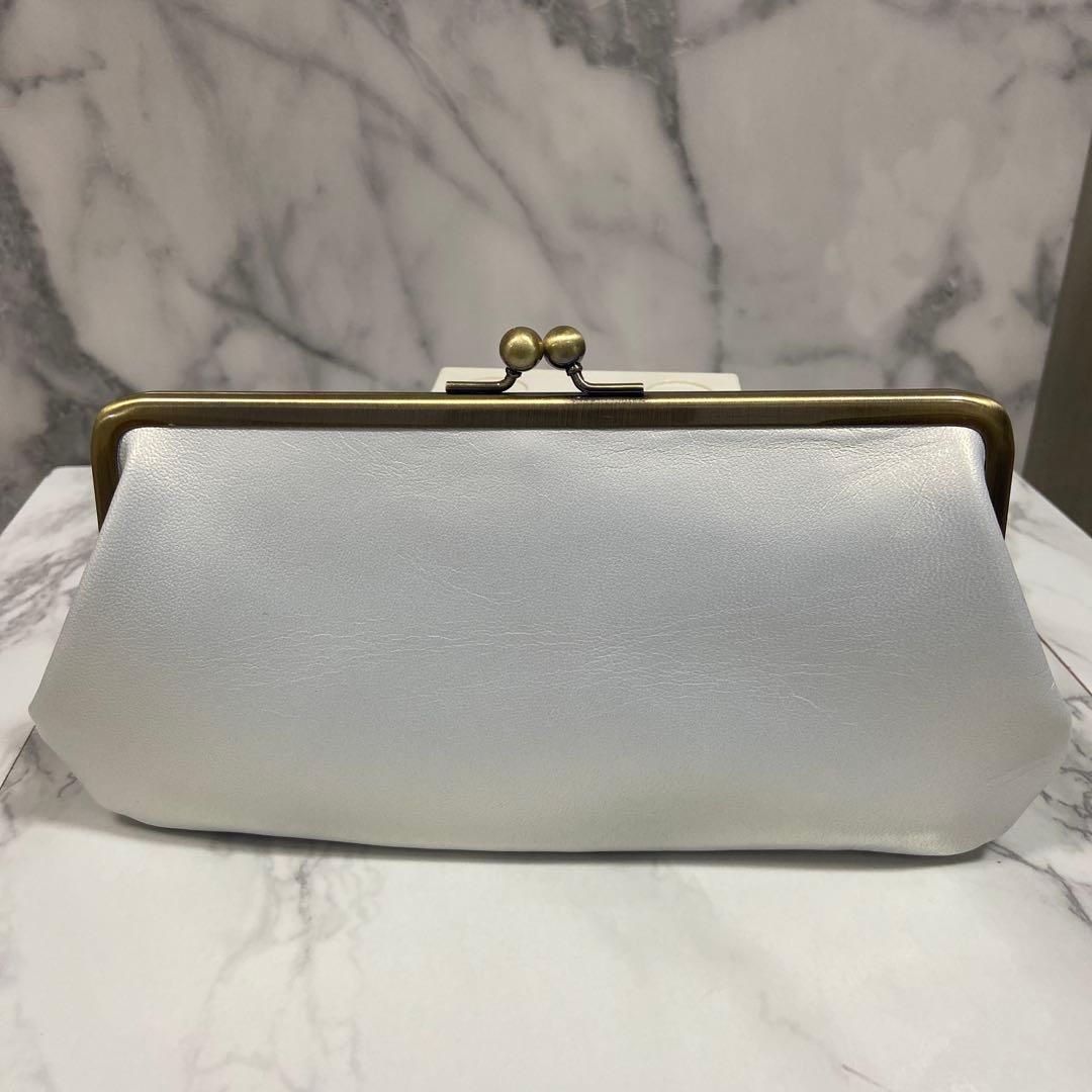 花花ハンドメイド　本革親子がま口長財布2点