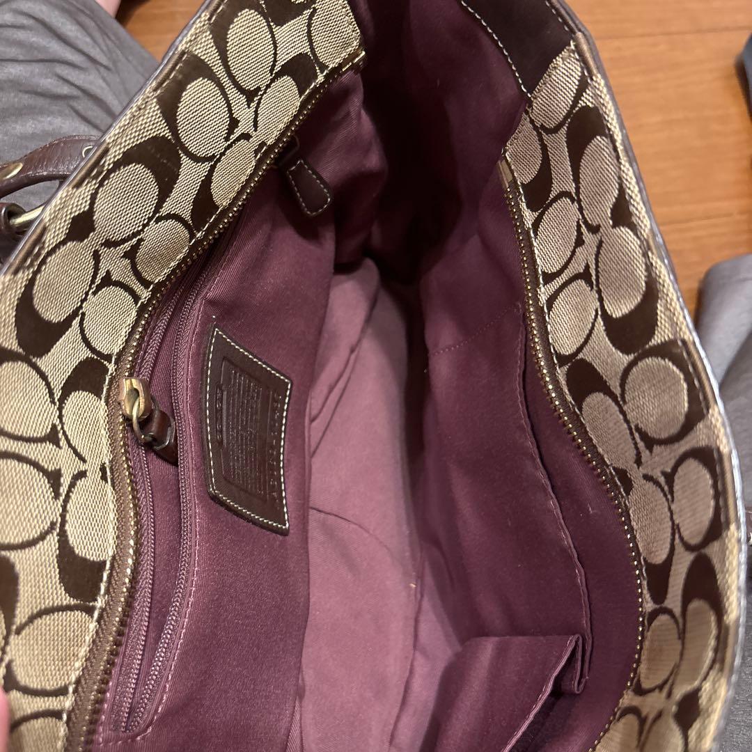 希少⭐︎Coach パッチワーク トートバッグ　異素材