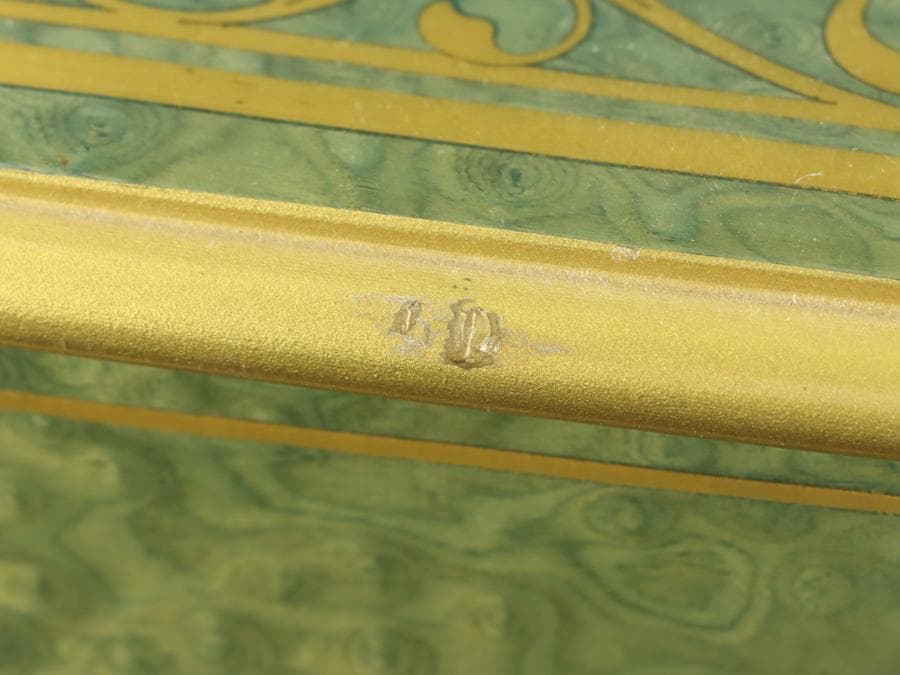 Y2534 リュージュ オルゴール ビバルディ「四季」3曲 72弁 金象嵌　ma