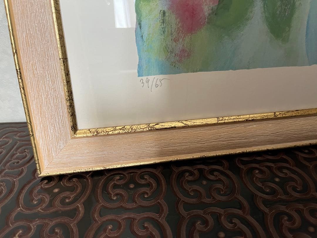 額入り版画 58×46 ジニー・キム 65枚限定 ED、サイン、証明書有