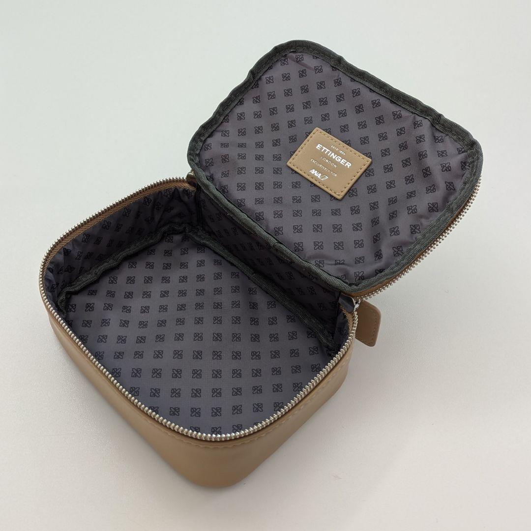 新品・未使用】エッティンガー トラベルポーチ 化粧ポーチ ベージュ 4