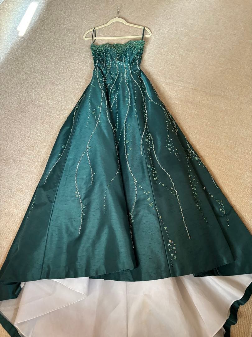 よ*し様 ウェディングドレス　カラードレス　演奏会　ナイトドレスAライングリーン