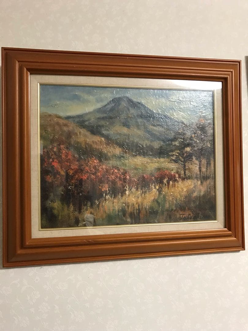 ❤️送料込値下げ❤️絵画★謎の山の冬景色★ガラス額入り 槍ケ岳遠望₋Ⅴ・Ⅵのコルより 北アルプス 登山 雪山 山岳画 水彩画