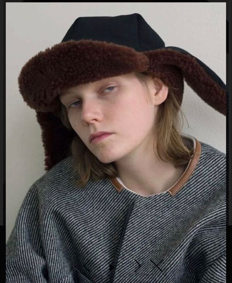 SUNSEA EAR MUFF CAP GUMMI フライトキャップ サンシー