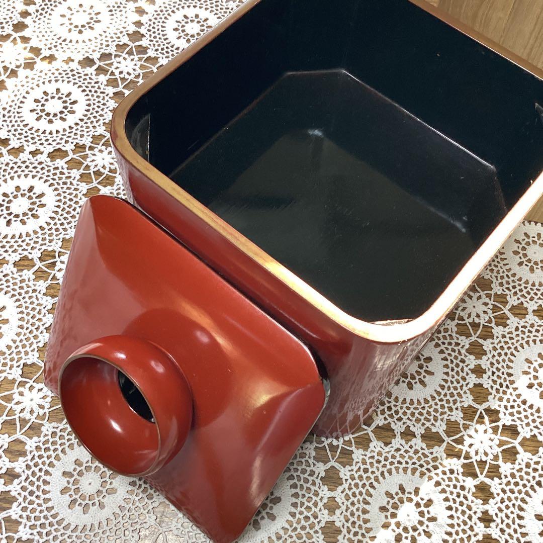 k2f3 朱杯台　漆器　年代物