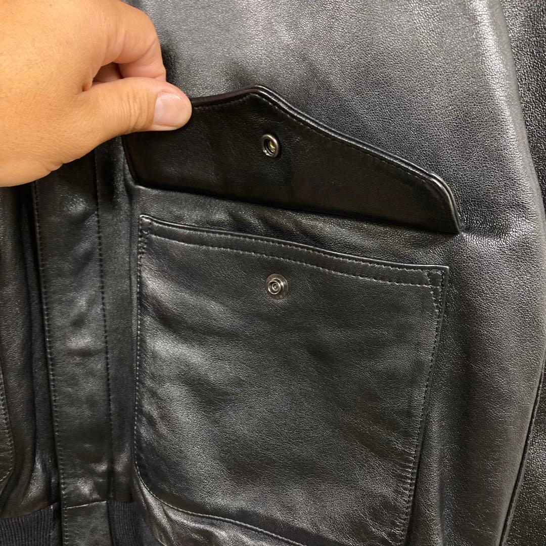 美品 OMNIGOD オムニゴッド ラムレザー A-2 レザージャケット 4 - メルカリ