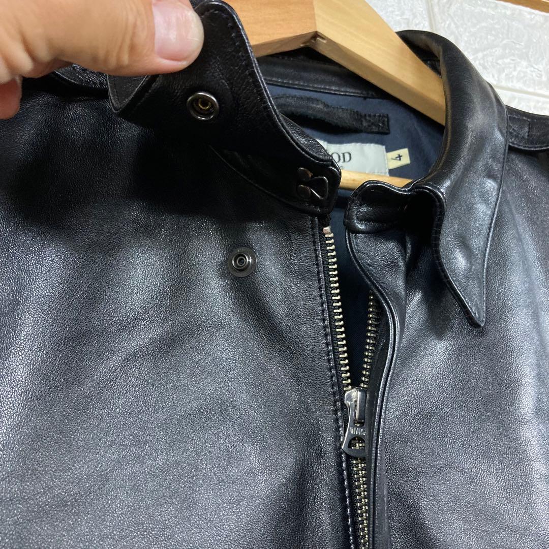 美品 OMNIGOD オムニゴッド ラムレザー A-2 レザージャケット 4 - メルカリ