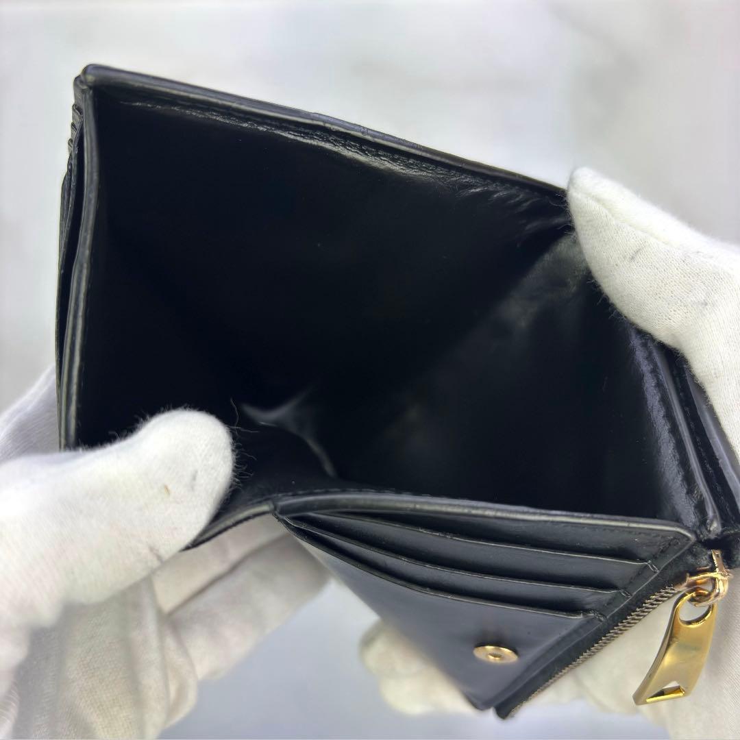 【極美品✨】BOTTEGA VENETA　コンパクト財布　2つ折り　カセット